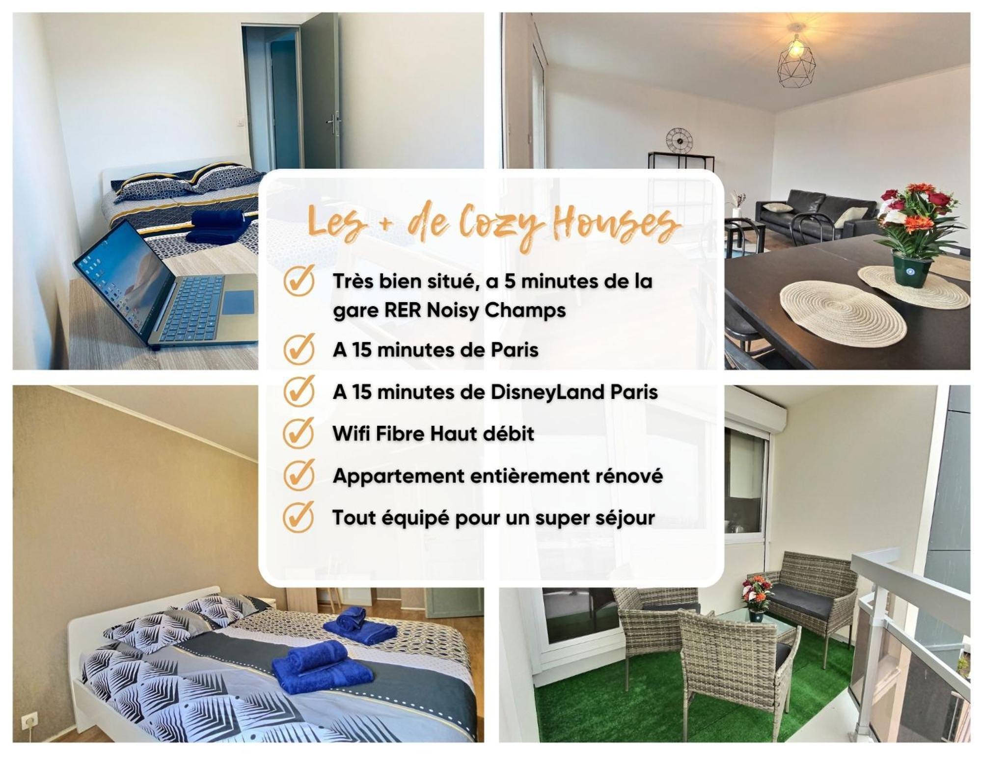L'Appart Passerelle Paris Et Disney - Cozy Houses ノワジー＝ル＝グラン エクステリア 写真